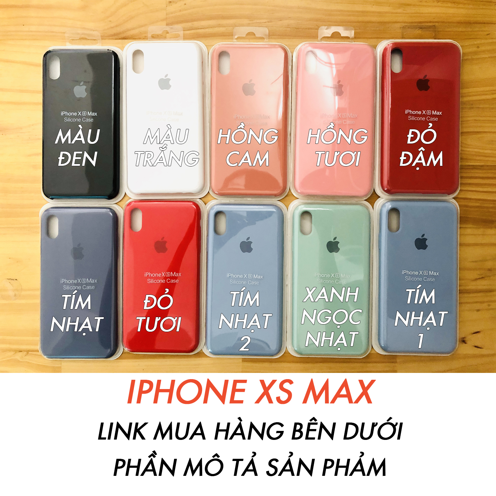ỐP LƯNG CHỐNG BẨN IPHONE XS MAX SILICONE IP - CÓ HỘP - LÓT NHUNG CHỐNG TRẦY - NHIỀU MÀU [HOCO ĐÀ NẴNG]