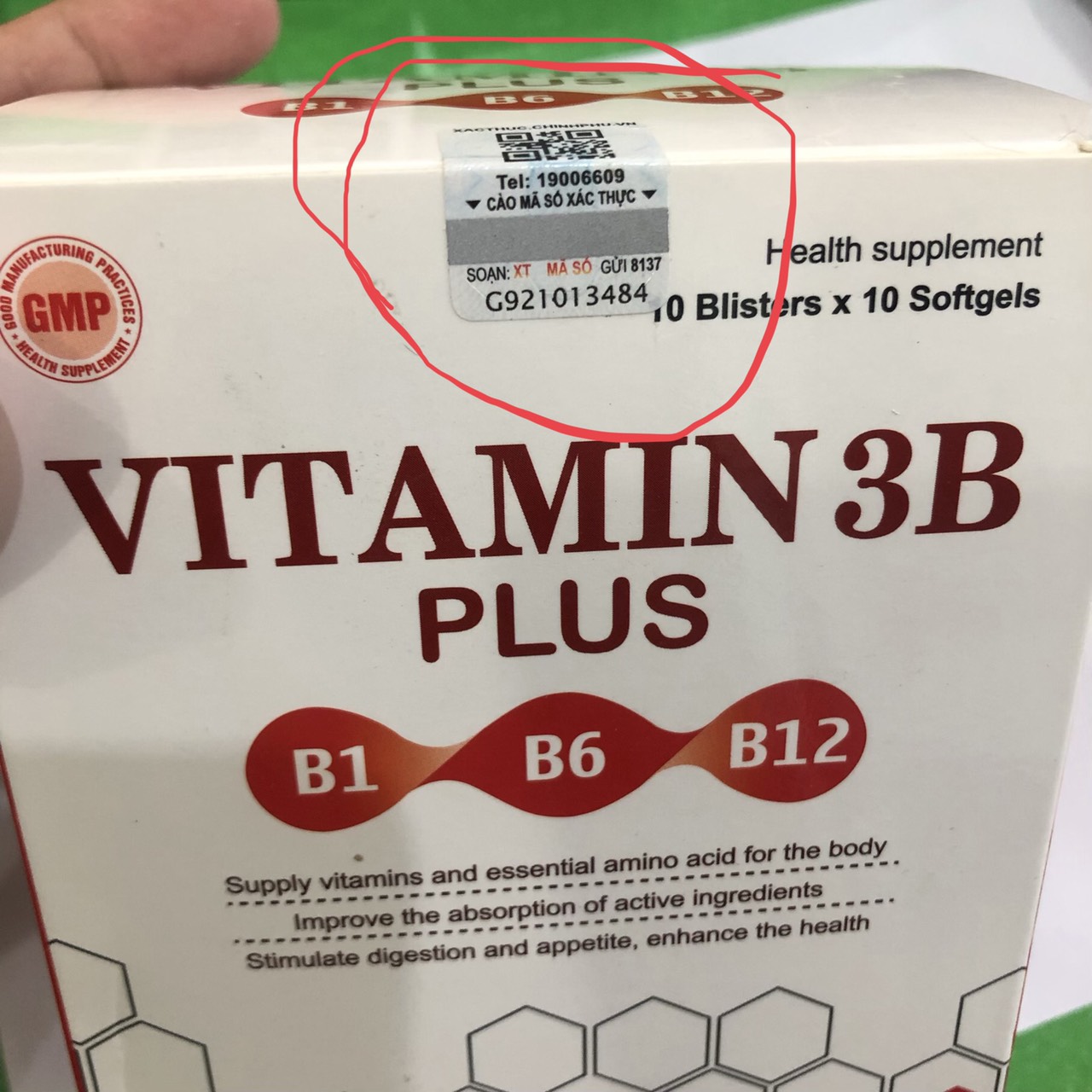 VITAMIN 3B PLUS ( 100v)