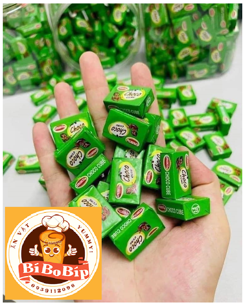 Kẹo Milo Choco Cube hộp 120v, kẹo milo ăn vặt Bí Bo Bíp
