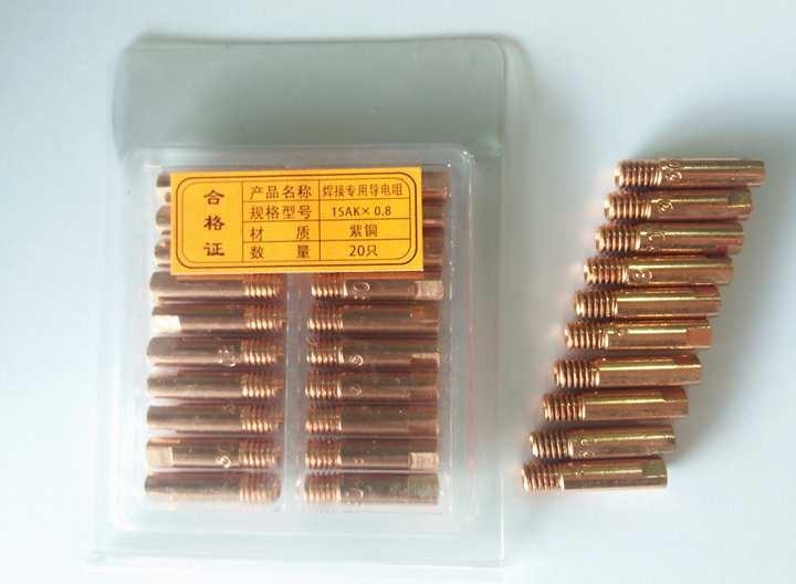 Bép hàn 15ak, m6x25x0.8 - phụ kiện máy hàn mig