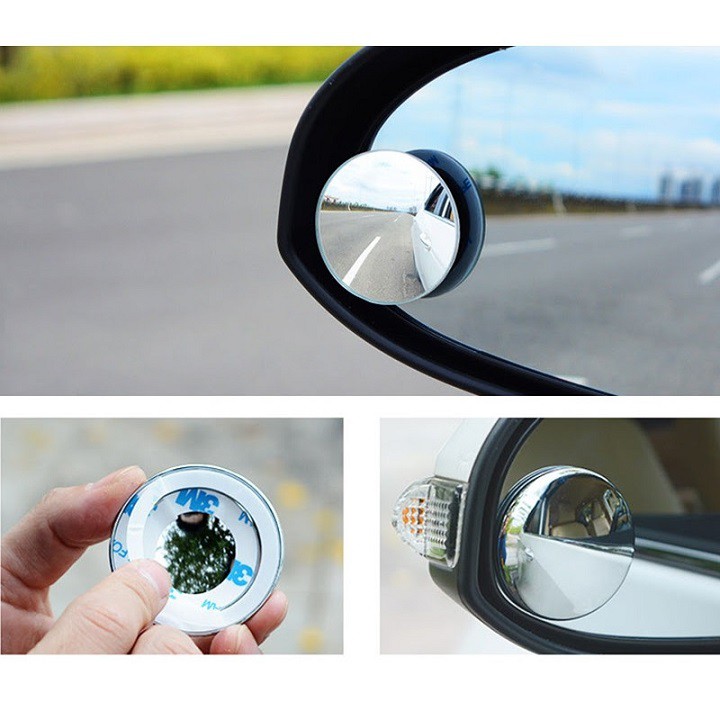 BỘ 2 GƯƠNG CẦU LỒI ĐA CỰC 360 ĐỘ GẮN GƯƠNG CHIẾU HẬU Ô TÔ XE MÁY CAO CẤP