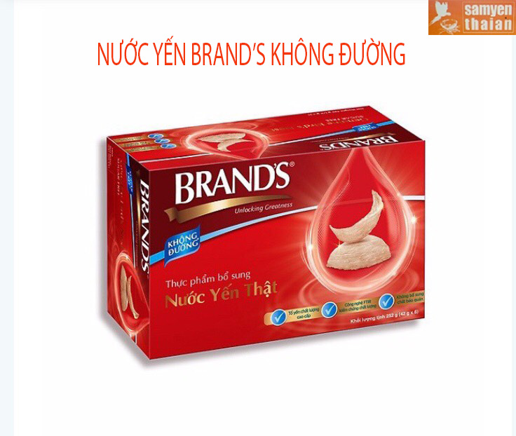 [FreeshipMAX] Nước Yến Brand Không Đường 42gx6 Hũ, giúp bồi bổ sức khỏe, nước yến nguyên chất, nước yến cao cấp, yến tổ nguyên chất, yến sào cao cấp, yến sào nguyên chất, yến chưng đường phèn. Sâm Yến Thái An.