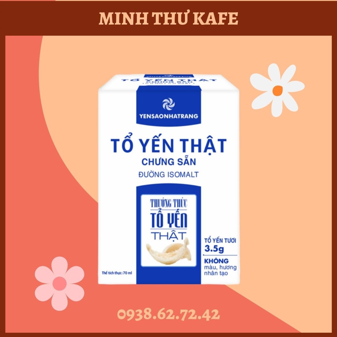 Tổ yến thật chưng sẵn đường ăn kiêng isomalt 70ml - yến sào nha trang
