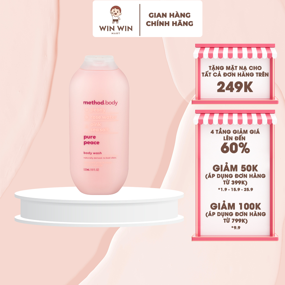 Sữa tắm method body úc 535ml -