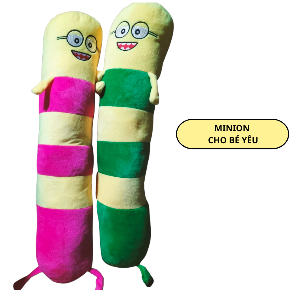 Gối ôm minion cho bé đi lớp- minion dài từ 65cm , shop lựa màu cho bé trai, bé gái.