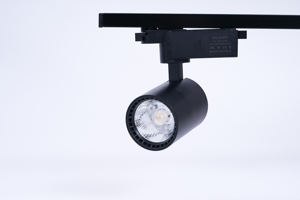 Đèn led chiếu điểm thanh ray 20w vỏ đen ánh sáng trắng