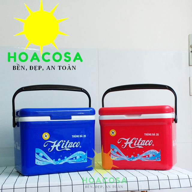 Thùng Đá Nhựa 20 Lít (20L) -Cỡ Vừa, Giữ Đá Lâu, Có Tay Xách Tiện Lợi- Đồ Gia Dụng Hoacosa