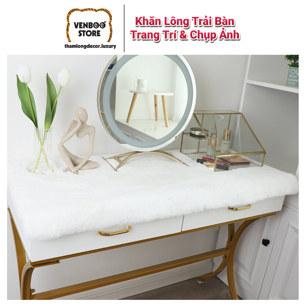 Khăn trải bàn trang điểm | Khăn trải bàn decor chụp nail son card | Khăn trải bàn học bàn làm việc 2SG VLX