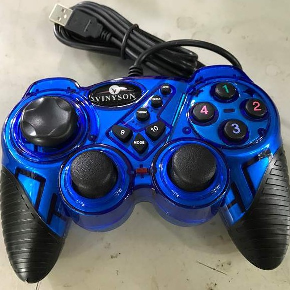 Tay cầm chơi game vinysion u-908 - tay bấm game có rung