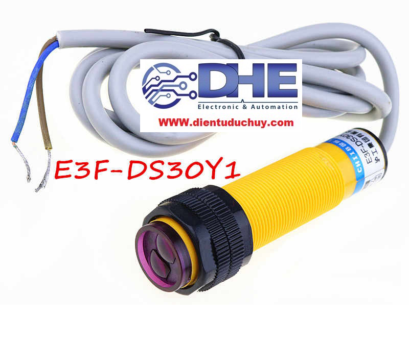 CẢM BIẾN VẬT CẢN QUANG ĐIỆN HỒNG NGOẠI - 2 DÂY 90V-250VAC, MODEL E3F-DS30Y1, THƯỞNG MỞ NO, CHỐNG NHIỄU TỐT, ỔN ĐỊNH