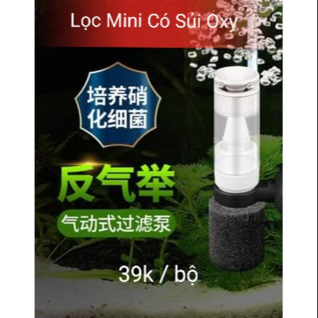 Lọc mini có sủi oxy siêu tiện lợi cho hồ cá nhỏ cam kết hàng đúng mô tả chất lượng đảm bảo