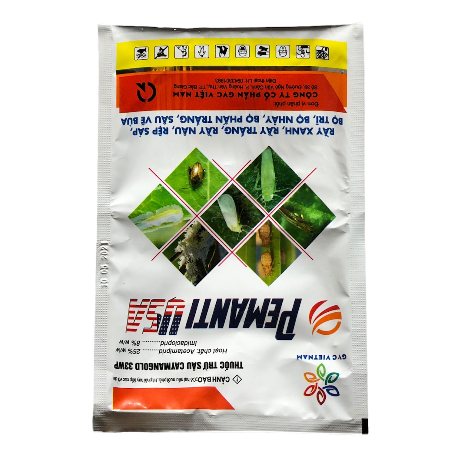 COMBO 10 GÓI Diệt rầy xanh, rầy trắng, rầy nâu, rệp sáp, bọ nhảy, bọ phấn trắng... trên cây trồng, Gói 25gr