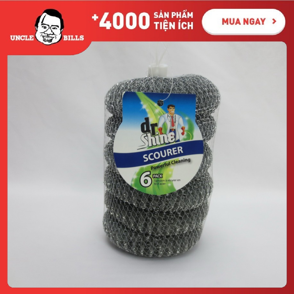 Búi thép rửa xoong nồi bộ 6 cái Uncle Bills BC0435