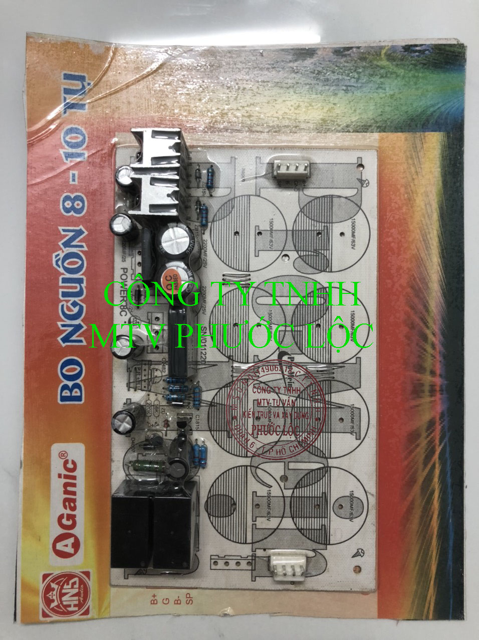 Mạch nguồn amply 8 tụ