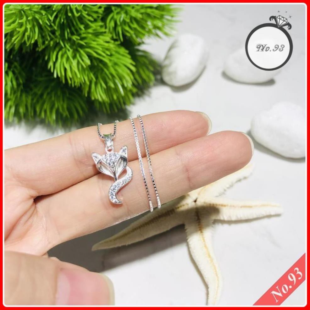 Dây chuyền | dây chuyền nữ | vòng cổ bạc | dây chuyền bạc | vòng cổ bạc nữ mặt hồ ly vòng cổ nữ đẹp - trang sức no.93 mẫu 01
