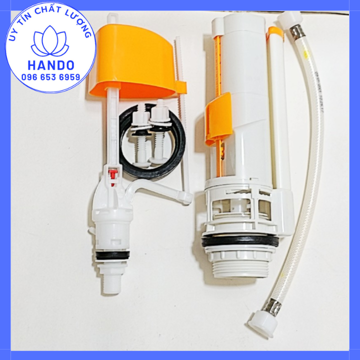 Bộ xả bồn cầu 2 nút nhấn hùng anh dùng cho bồn cầu hai khối của toto, inax, viglacera