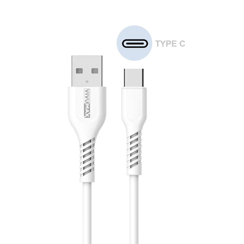 Cáp Sạc Nhanh và Truyền Dữ Liệu VivuMax C10 đầu sạc Type C tương thích (Samsung / Oppo / Xiaomi / Nokia / Realme / Techno / Vsmart ...), dòng điện 2.4A, dài 1m – Hàng Chính Hãng, Bảo Hành 12 Tháng (Đổi Mới)