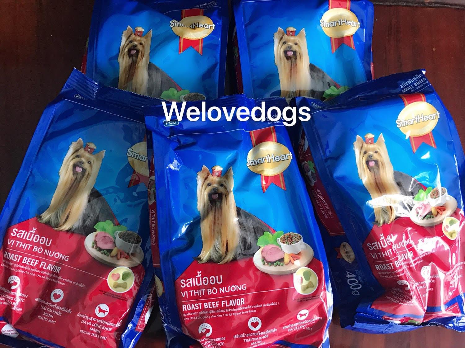 Thức ăn khô giống chó nhỏ Smartheart 400gr