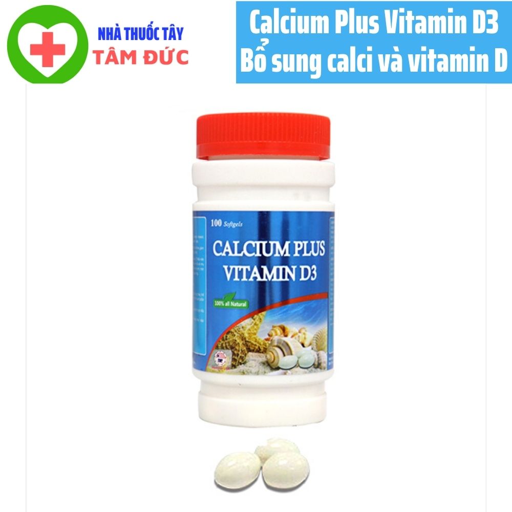 Calcium Plus Vitamin D3 -Bổ sung calci và vitamin D hàng ngày cho trẻ trong giai đoạn phát triển và tăng trưởng