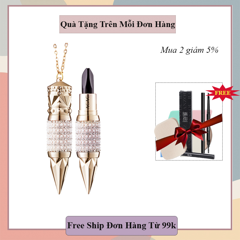 (FREE SHIP TOÀN QUỐC ) Son thỏi nữ hoàng AG&AG 1 cây 3 màu (TẶNG QUÀ TRÊN MỖI ĐƠN HÀNG) ,kèm dây son lì cao cấp ,bền màu ,mềm môi, thiết kế chanh sả ,thích hợp làm quà tặng người yêu ,bạn bè