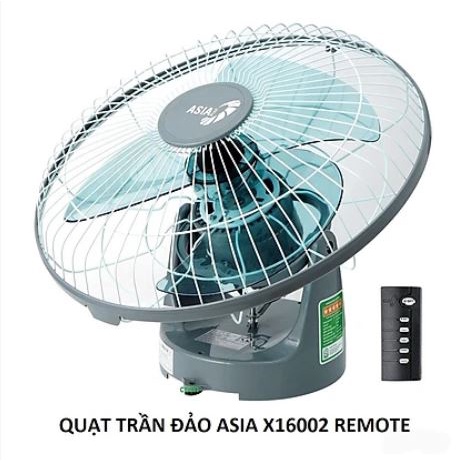Quạt đảo trần Asia X16002 có Remote điều khiển từ xa công suất 55W - Hàng chính hãng