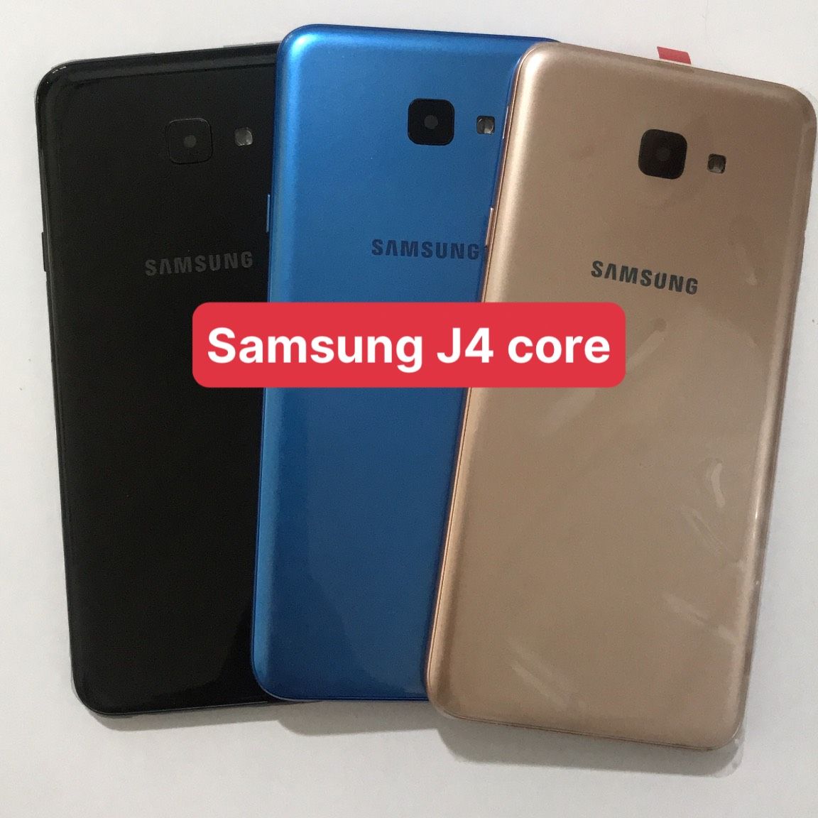 Bộ vỏ Samsung J4 core ( bộ gồm lưng ,sườn ,nút bấm ,kính camera )