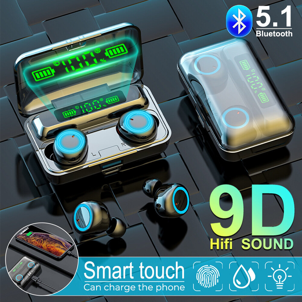Tai nghe bluetooth 5.0 F95 F9 Pro, cảm ứng, pin trâu, chống nước