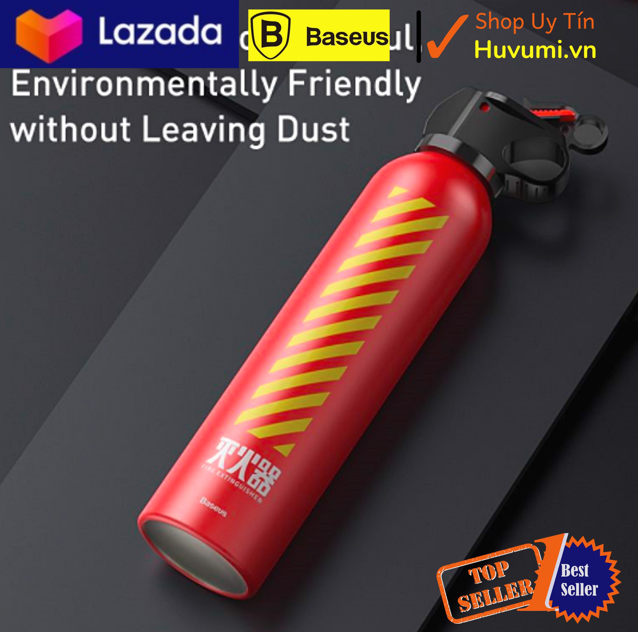 Bình chữa cháy Baseus Fire-fighting Hero Car Fire Extinguisher (1.5m - 2m distance, one-touch spray, not poisionous and harmful) LV764-RD