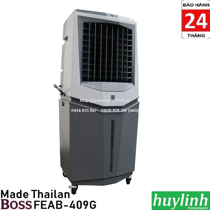 Quạt - máy làm mát không khí boss feab-409g - made in thái lan - tặng vợt muỗi msh-021