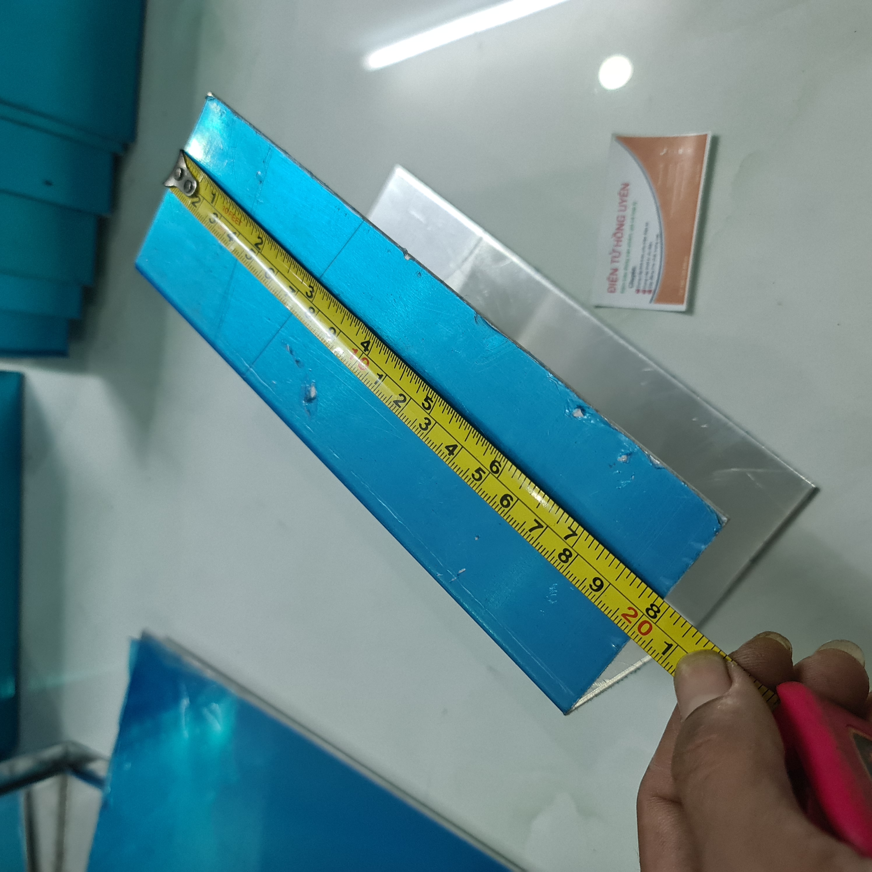 Combo 2 Hộp nhôm 200x100x65mm - Dày 2.5mm. Nhôm tấm gập sẵn thành hộp Làm máy cơ 2 vế c chung, hộp nhôm giải nhiệt sò