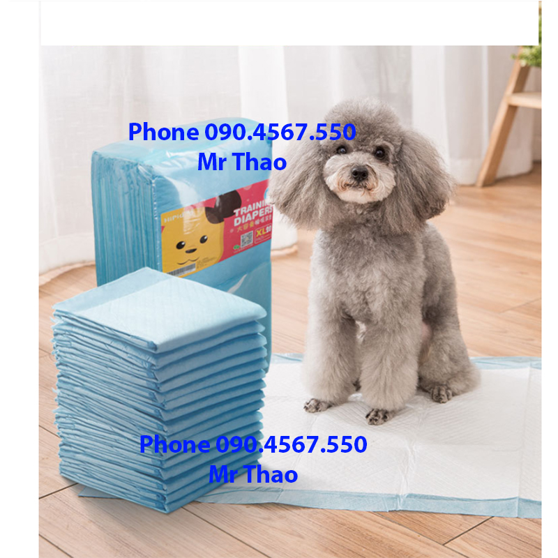 1 cái Tã lót chuồng cho chó mèo, giấy lót chuồng cho chó mèo siêu thấm hút nước