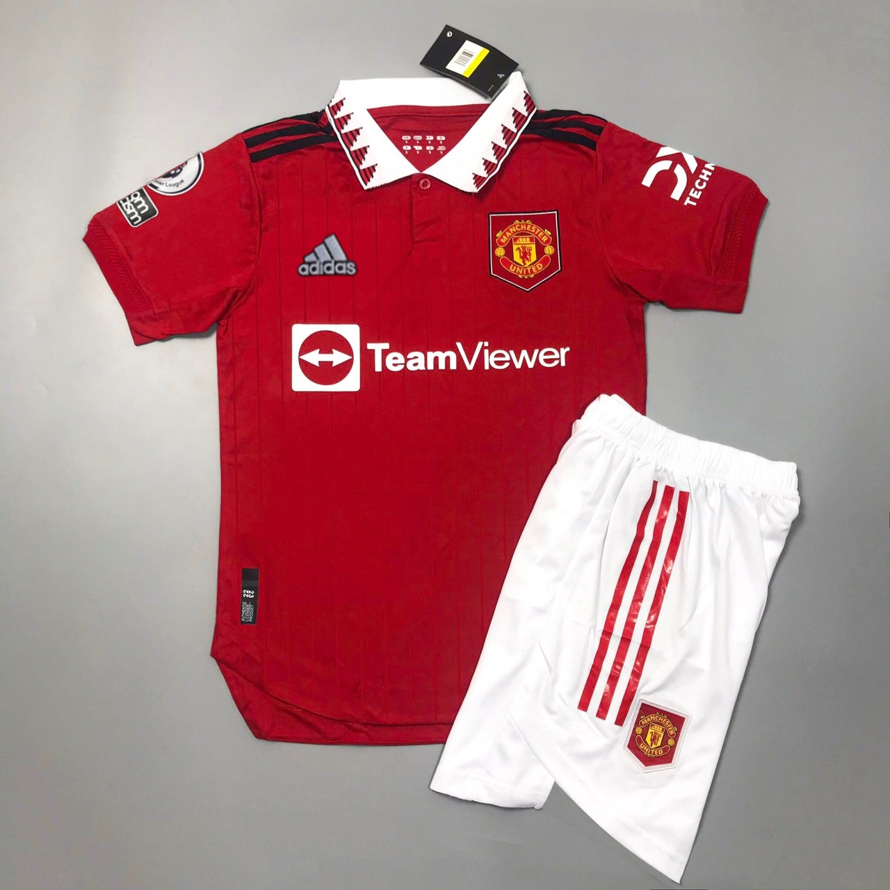 Áo bóng đá-Áo Đá Banh Câu Lạc Bộ Manchester United-Quần xẻ-Chất Polyester Thái Cao Cấp