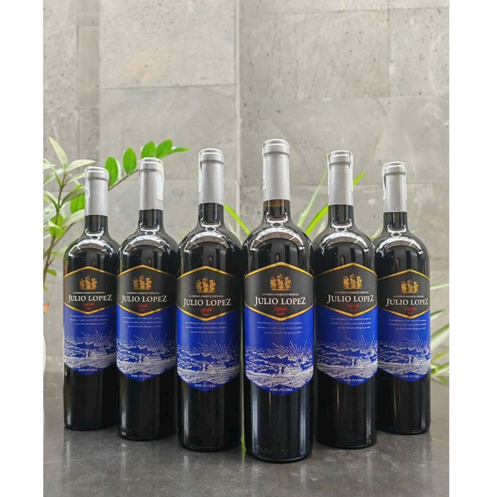 Rượu vang Chile Julio Lopez Syrah 750ml (nhãn xanh)