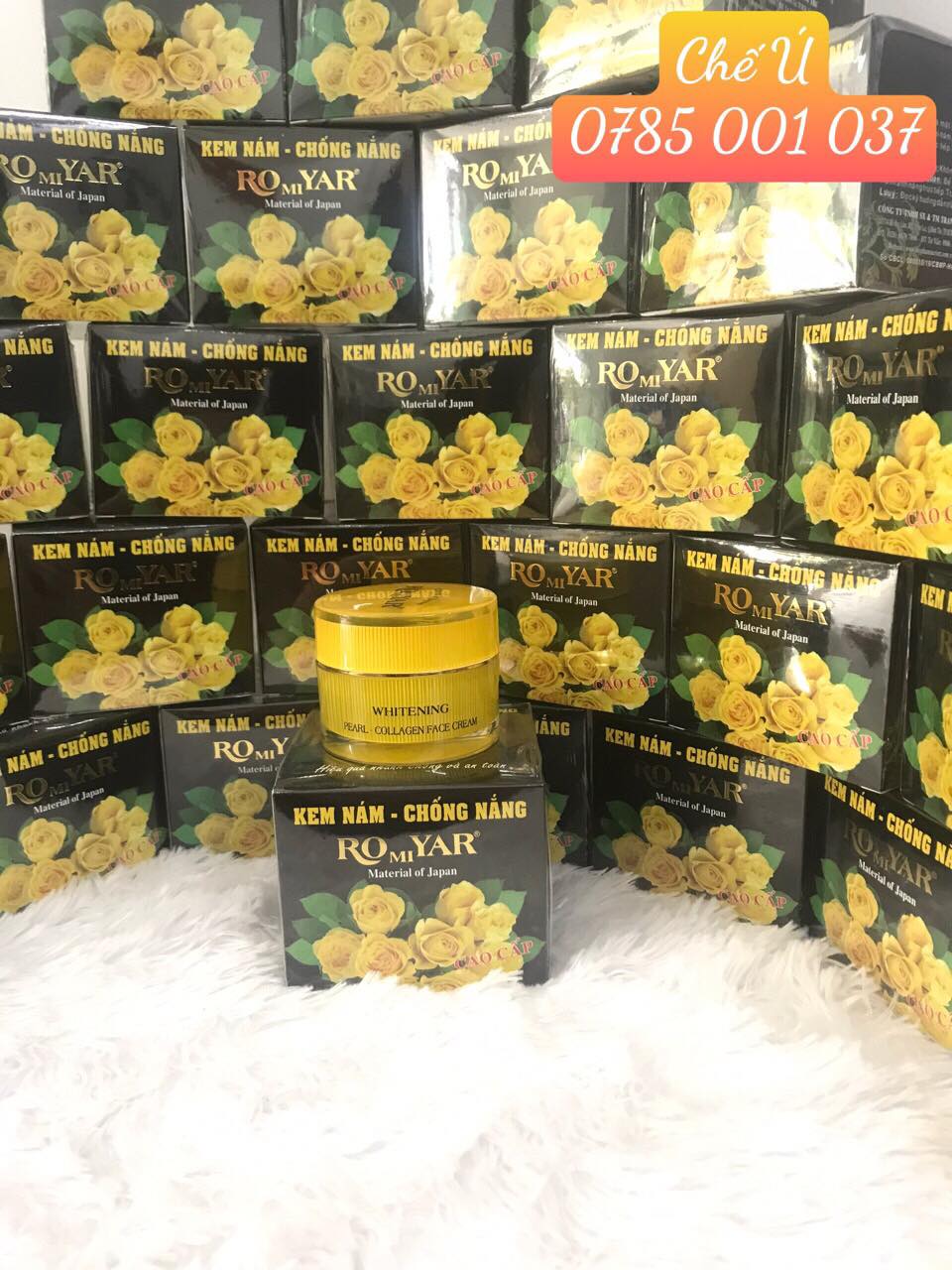 Sỉ 6 hủ kem nám vàng-chống nắng cao cấp 25g romiyar