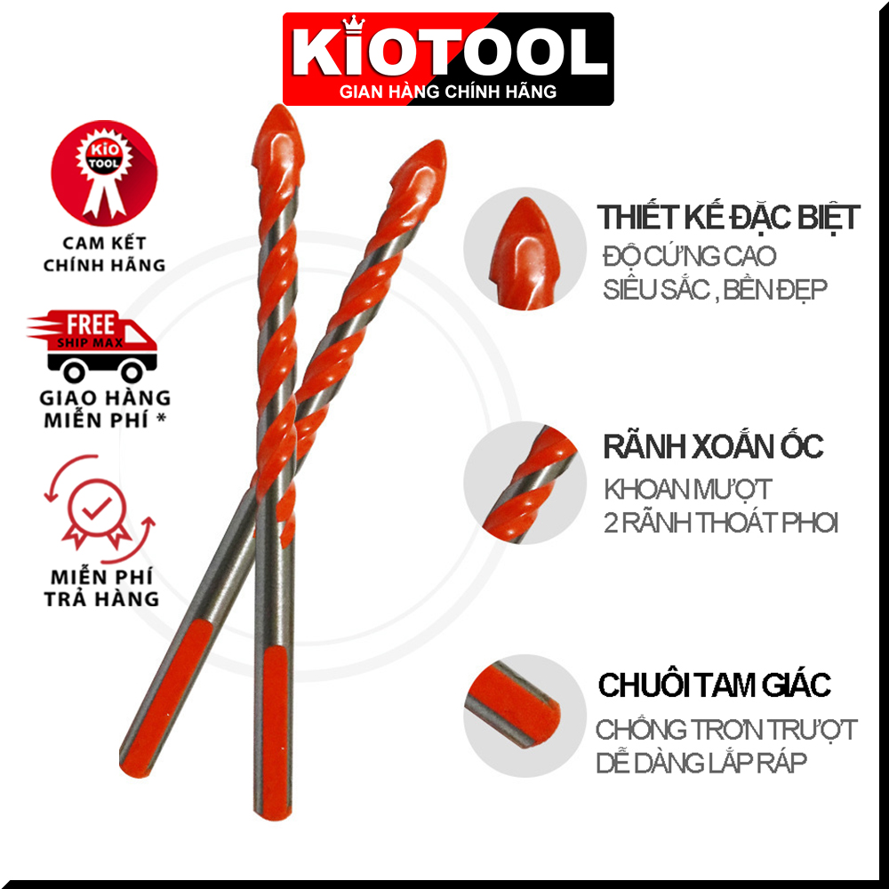 Mũi khoan đa năng mũi khoan gạch men khoan sắt khoan bê tông Kapusi công nghệ Nhật Bản độ bền cao - Giới hạn 5 sản phẩm/khách hàng