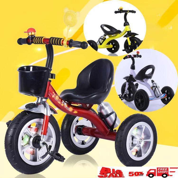 XE DAP 3 BANH, Xe 3 Bánh Trẻ Em, Xe Tập Đi Cho Bé. Xe 3 Bánh Kèm Bình Nước Cao Cấp. Xe đạp 3 bánh có bình nước cho bé từ 2-5 tuổi