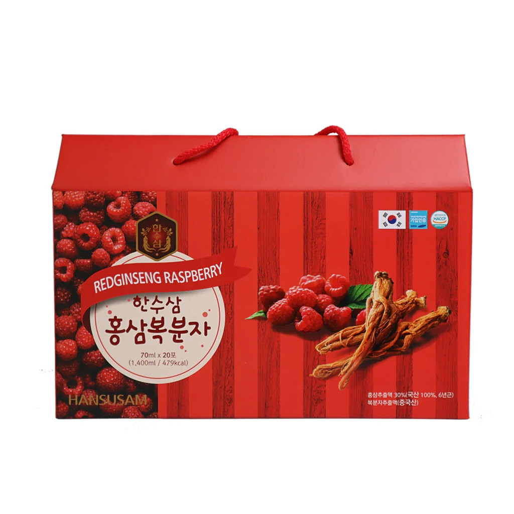 Nước sâm hansusam hàn quốc 70ml x 20 gói - sâm rasberry