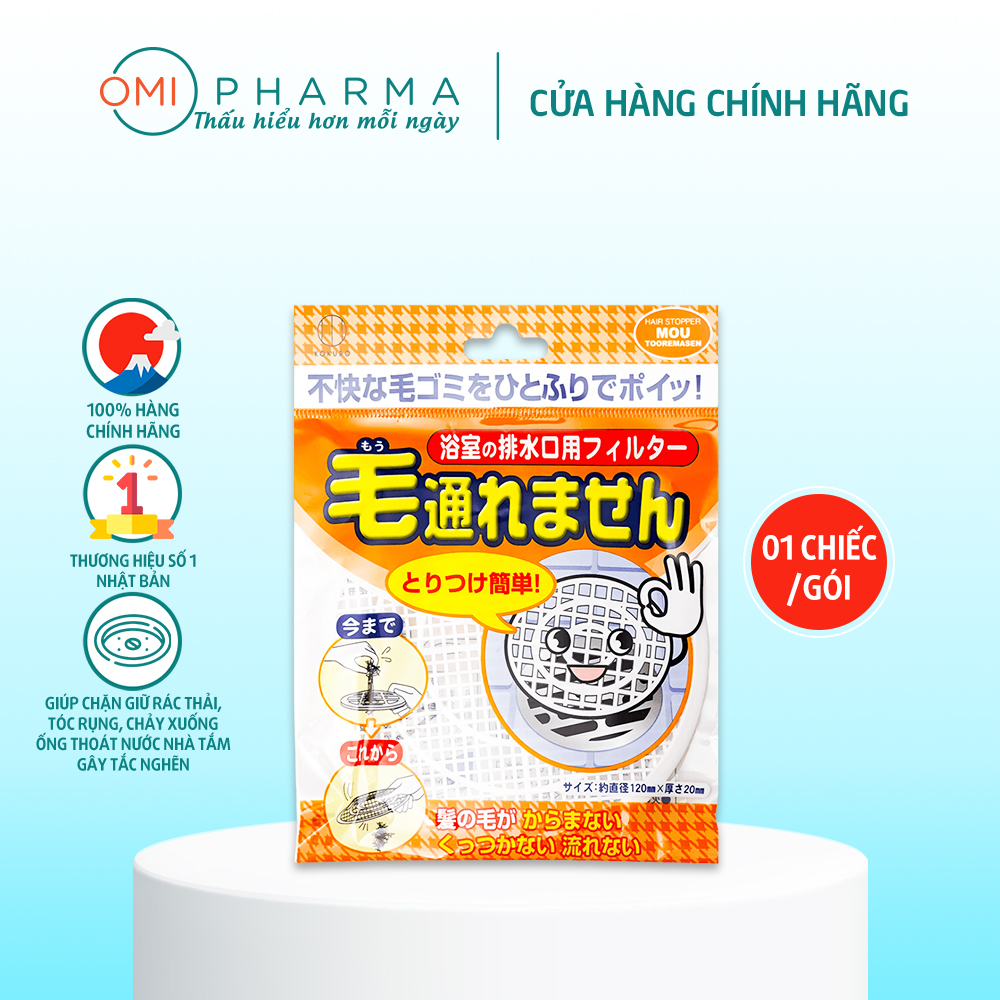 Tấm chặn tóc nhà tắm chống tắc nghẽn cống kokubo s select nhật bản