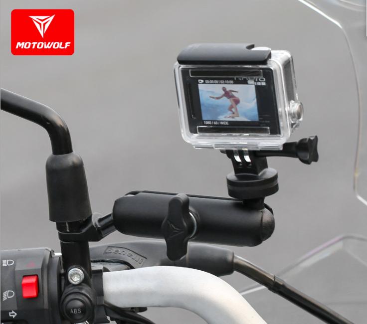 Giá đỡ camera hành trình gắn chân gương xe máy - phụ kiện camera hành trình