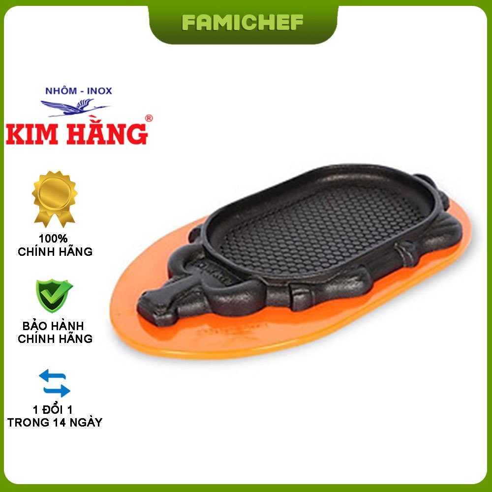 Khuôn gang chống dính làm Bò Bít Tết Kim Hằng KHG9574