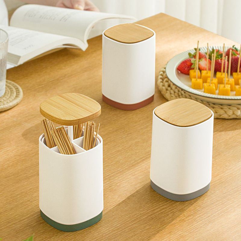 Hộp đựng tăm xỉa răng, hộp đựng tăm bông nút bật thông minh myen