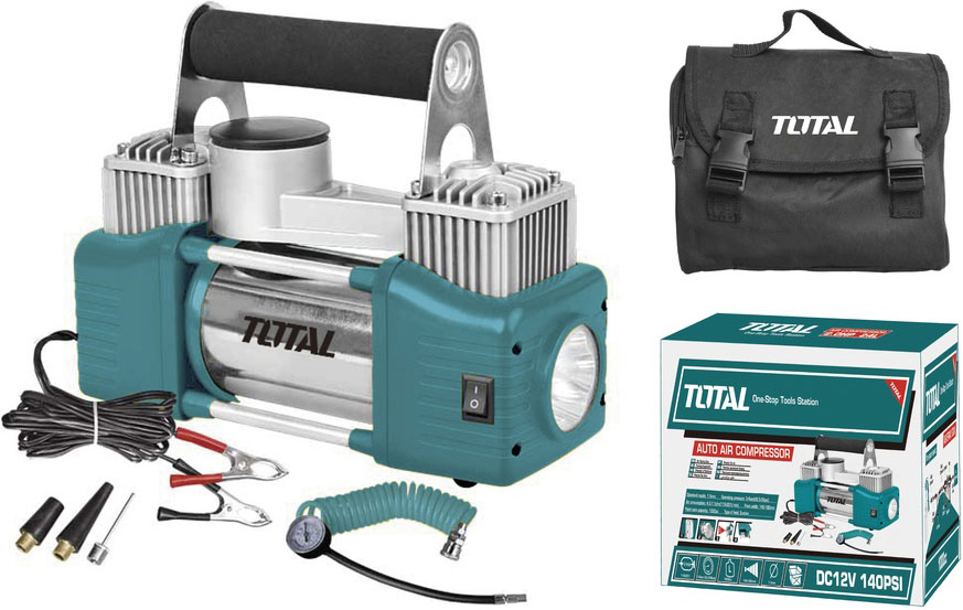 12V Máy bơm hơi lốp xe ô tô Total TTAC2506T