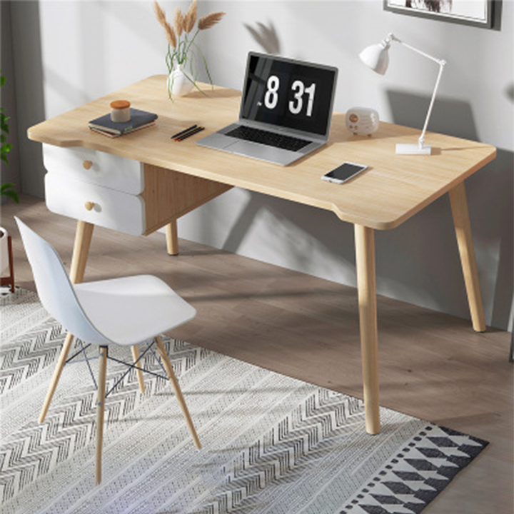Bàn làm việc  ngăn kéo tối giản hiện đại - bàn làm việc bằng gỗ kèm ngăn kéo cao cấp - bàn học kèm ngăn kéo