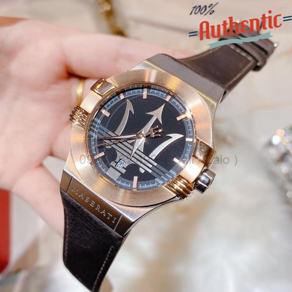 Đồng Hồ Nam Maserati Mens Potenza Quartz Stainless Steel and Leather R8851108014