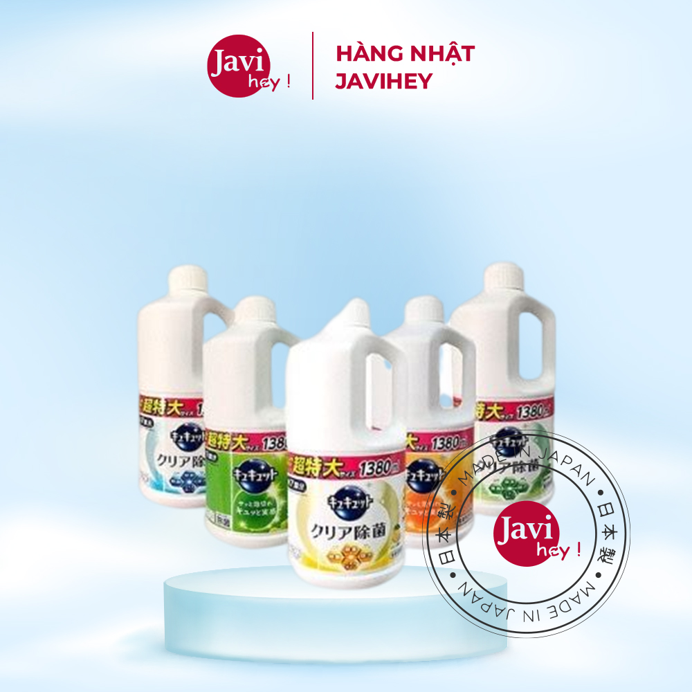 ( Mẫu mới)Nước Rửa Bát Kao 1250ml/1380ml Nội Địa Nhật Bản Giá 159,000 Đồng*Miễn phí vận chuyển