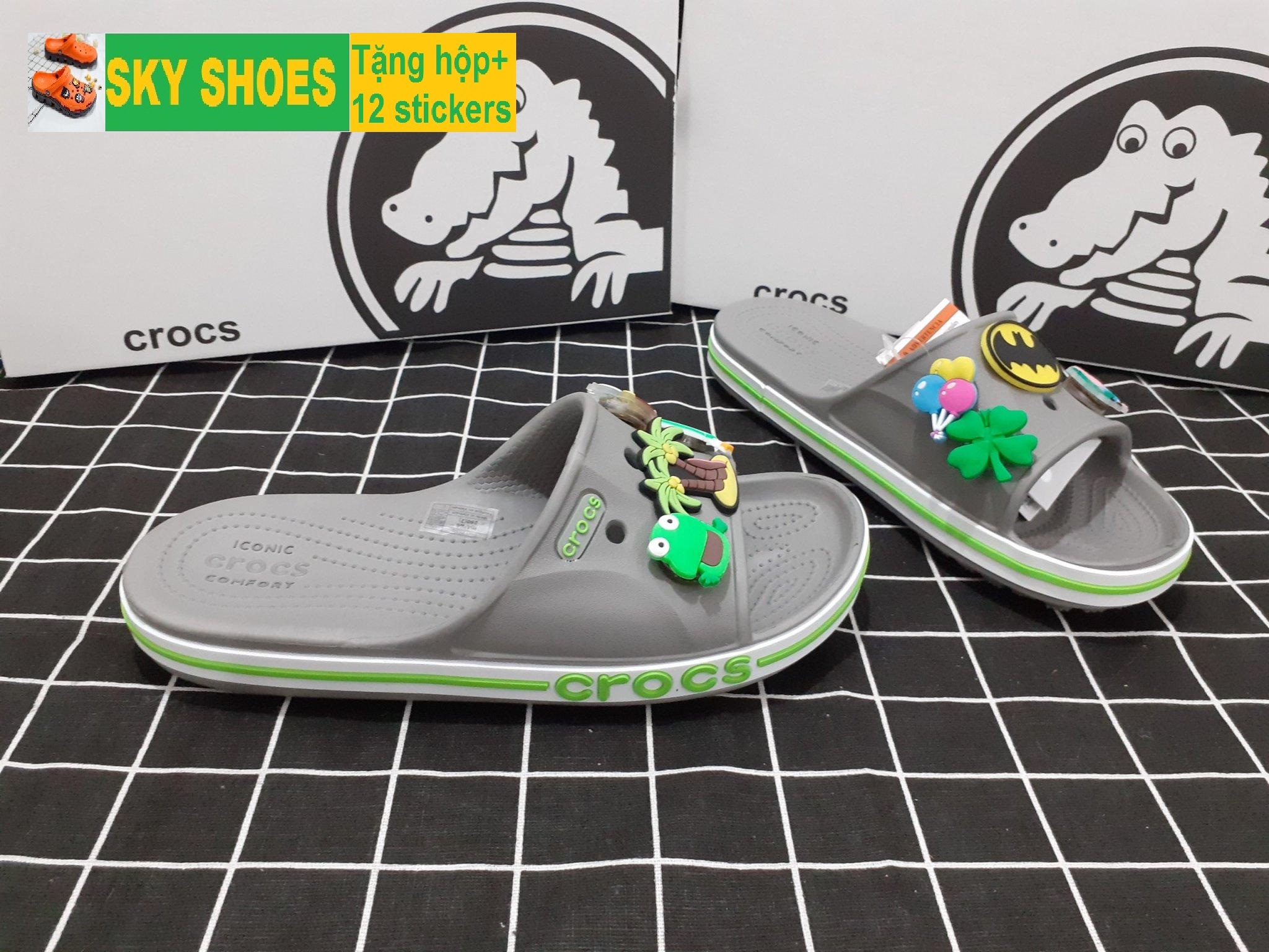 Dép cros quai trùm xám - sky shoes - dép cá sấu - dép crocs - dép sục - dép nam - dép nữ - dép quai hậu nữ - dép cross - dép sandal nữ - dép quai hậu nam - dép quai hậu - dép cặp