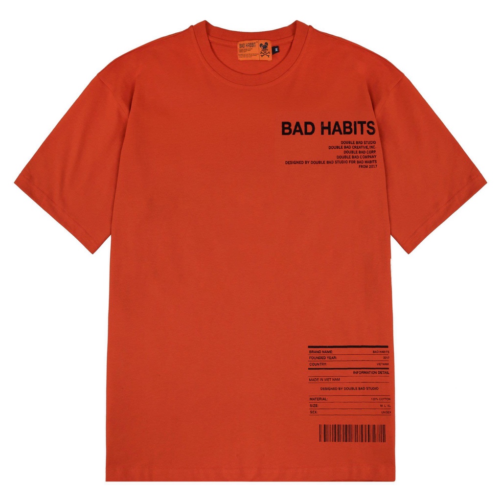 →Áo thun Bad Habits Basicism Cam