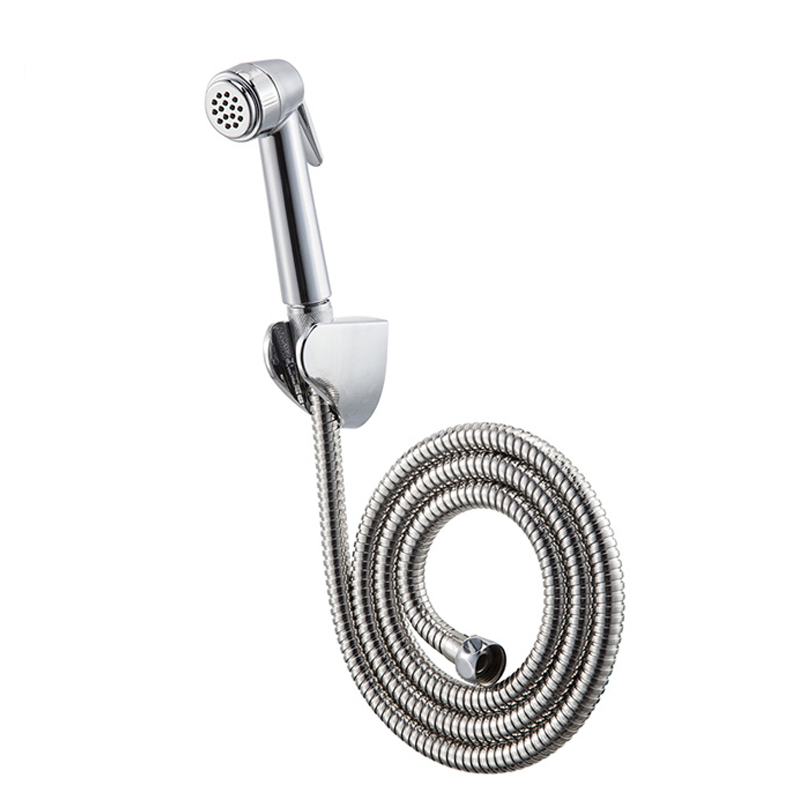 Bộ vòi xịt vệ sinh Nhựa ABS mạ Chrome tăng áp vòi xịt vệ sinh JOMOO S27021-2B01-2 (Trắng bạc)
