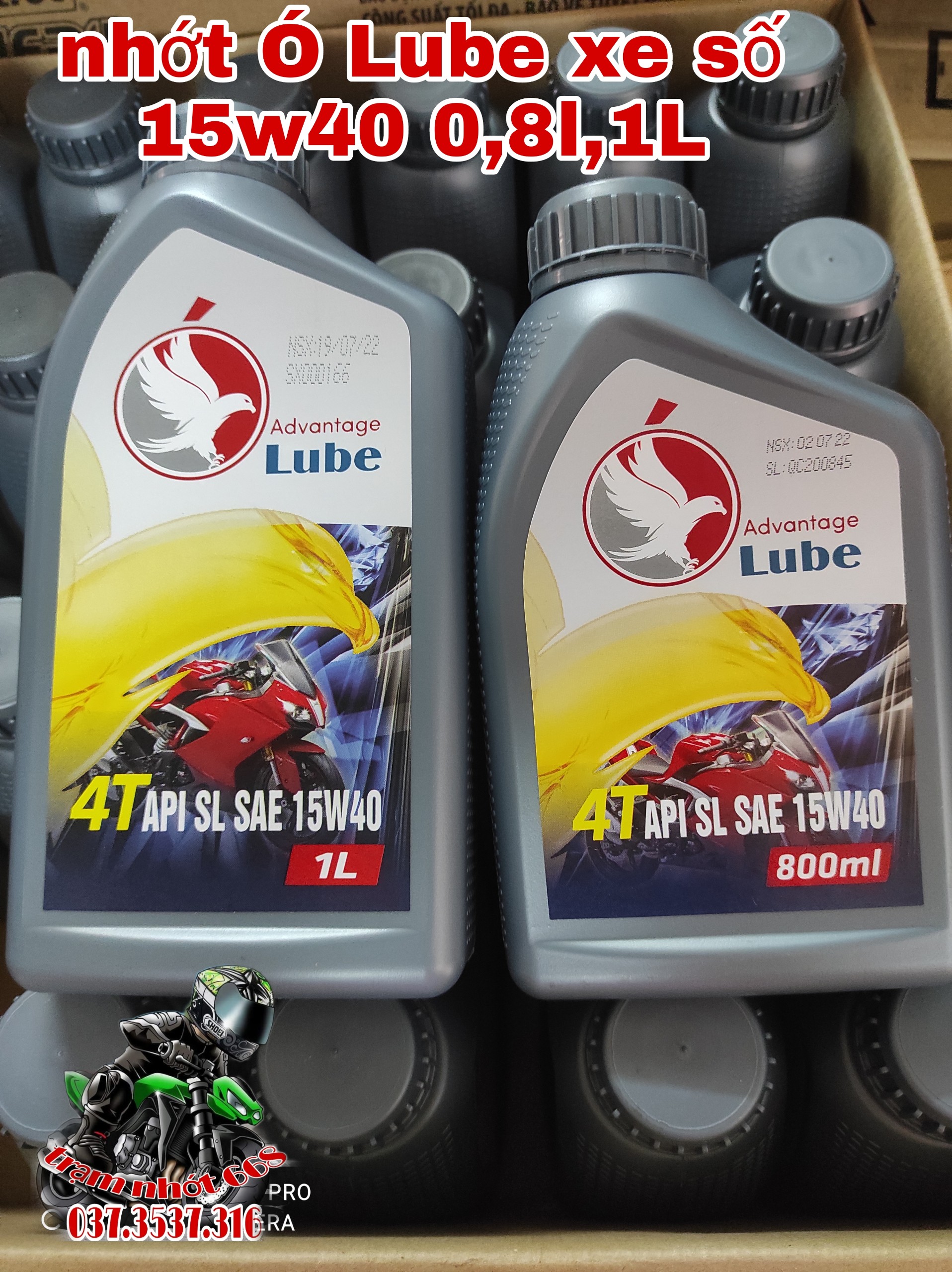 NHỚT XE SỐ Ó LUBE 15W40 800ML, 1 LÍT ĐỘNG CƠ 4T Giá 99,000 Đồng*Miễn phí vận chuyển