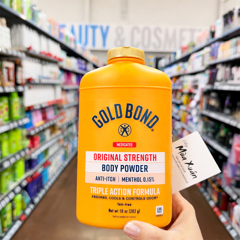 [HÀNG MỸ] Phấn rôm dưỡng da toàn thân Gold Bond, 283g